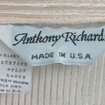 Vintage 80s Nylon Anthony Richards Long Lightweight Cream Robe with Pockets Larg Tan Size L Photo 5