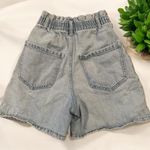 ZARA  Paperbag Denim Shorts Size 0 Photo 1