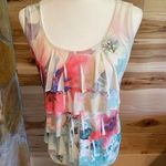 Lavish  brand sleeveless shirt floral Photo 0