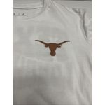 Pressbox Women White Cotton Texas Longhorns High Low Short Sleeve T-shirt- Small Photo 7