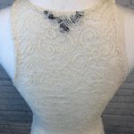 American Eagle Tank Top Cropped Lace Cream-Small Photo 2