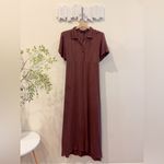 Trois Imogen Maxi Dress in Chocolate Brown One Size NWT Photo 1
