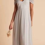 Birdy Grey NEW  Devin Chiffon Convertible Dove Gray Women XS Bridemaid Maxi Dress Photo 10