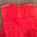 Sequin Hearts Coral Semi Formal Dress Photo 2