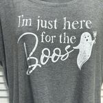 Maurice's "I'm Just Here For The Boos" Gray/White Graphic Tee Short Sleeve Size M Photo 1