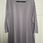 J Jill Womens 3X Luxe Supima Crew Neck Neck Tunic Top Purple Size undefined Photo 0