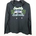 NFL  Women's Grey Seattle Seahawks 1976 Long Sleeve Cowl Neck Shirt XL Photo 0