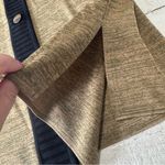 Misook Exclusively  Knit Cardigan size XL Brown/Gold‎ Black Trim Button Front Photo 6