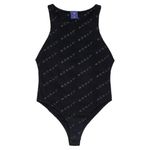 Monat Black High Neck All Over Print Sleeveless Bodysuit Size M Photo 6