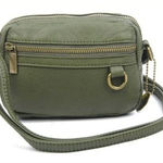 Army Green Vegan Leather Mini Crossbody Bag NWT Photo 0