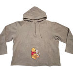 Disneyland Winnie the Pooh Piglet Hoodie XS Beige Embroidered‎ Resort Exclusive Photo 0