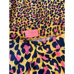 Maaji Womens Dress Orange Maxi Leopard Halter V Neck Sleeveless A Line Boho XS Photo 3