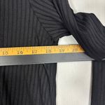 Susan Graver  Every Day Cardigan Womens S Black Ribbed Liquid Knit Office Wedding Photo 6