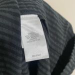 J. Jill Black Grey Stripe Maxi Dress Size Large Photo 4