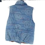 Anthropologie Pilcro and the Letterpress Cotton Puffer Vest Blue Women's Size M Photo 1