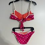 Coco Rave Women’s Pink Polka Dot Bikini Set Size Medium/Large Top Large Bottoms Photo 11