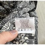 Tory Burch  Tank Top 100% Silk Blouse Sleeveless Pleated Geometric Sz S Black Photo 8