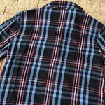 Betsey Johnson NWOT  Intimates Ruffle Plaid Button-Down Flannel Sleep Shirt S Photo 4