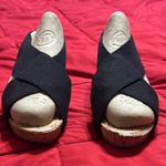 Coach and Four Wedge Sandals Platform Black Size 8 Photo 0