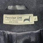 Peruvian Link Collection Baby Alpaca Wool Large Jacket Black Made In Peru RARE Photo 5