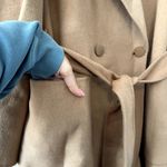 Reiss  Lucia Double-Breasted Wool-Blend Coat in Camel Beige Size 12 NWT Photo 11