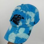 47 Brand NFl 47 Carolina Panthers Custom Bleach Splatter Dad Hat OS Football Photo 2