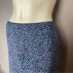 Vintage Midi Skirt Abstract Dots Layered Elastic Feminine Flirty Eclectic Rayon‎ Purple Size 6 Photo 14