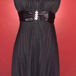 Neon Black Sheer Halter Top Dress Size M Photo 0