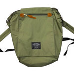 Living Traveling Share Green Canvas Backpack Bag Fold Over Top Zip Pockets Photo 0