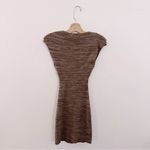 Aritzia  Wilfred Brown Knit Mini Dress Marled Cut Out Sleeveless Photo 3