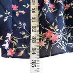 Laundry by Shelli Segal  Navy Floral-Print Ruffle Chiffon Mini Dress Size 8 Photo 8