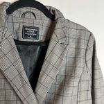 Abercrombie & Fitch  black and grey plaid blazer jacket Photo 2