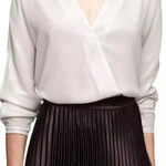 Reiss  Maja V-Neck Metallic Top‎ in Neutral Photo 0