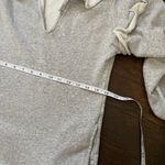 Something Navy Gray Ruffle Sweatshirt Dress Photo 5