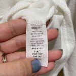 BUCKETLIST Terry Cloth Button Up Shirt Jacket shacket white Size Small Photo 6