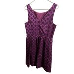 Trina Turk Blaze Black Plum Dress Sz10 Purple Knee Length Cocktail Party Wedding Photo 3