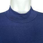 Lulus | Small | Midnight In Paris Navy Blue Long Sleeve Mock Neck Bodycon Dress Photo 5