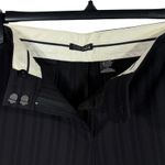 Tahari SZ 12 Flared Dress Pants Pinstripe Flat Front Zip-Fly Mid-Rise Stretch Photo 2