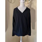 Lululemon Black Full Freedom Long Sleeve Wrap Top Size 8 Photo 1