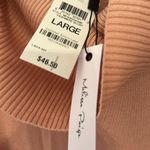 Melissa Paige  Pink Sweater with Black‎ Button Sleeve Detail size L NWT Photo 1
