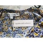 Cupcakes and Cashmere  Andria Deep Indigo Floral Romper NWT Sz (L) Photo 3