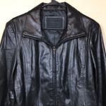 Avanti New York Women’s Genuine Soft Leather Black Zip-Up Jacket Photo 3