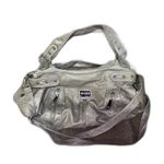 Scarleton Gray Faux Leather Shoulder Bag with Buckles Photo 1
