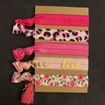 Love Hair Tie Set #248 Pink Photo 2