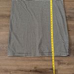 Time and Tru Women's Black White Striped‎ Cotton T Shirt Dress Size Large Photo 5