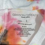 Grayson Threads GRAYSON / THREADS black label size small hi low t-shirt ink spot print casual Photo 5
