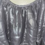 Ali & Kris Small Grey Silver Layered Sleeveless Shimmering Metallic Cami Dress Photo 2