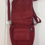 Travelon  Crossbody Convertible Waist Belt Bag Polyester Zip Pocket Travel Red Photo 6