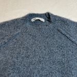 ZARA  Crewneck Textured Knit Cropped Sweater Size Small Cozy Preppy Minimalist Photo 4