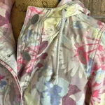 Mossimo Supply Co women’s long sleeve floral hoodie rain jacket SP Photo 8